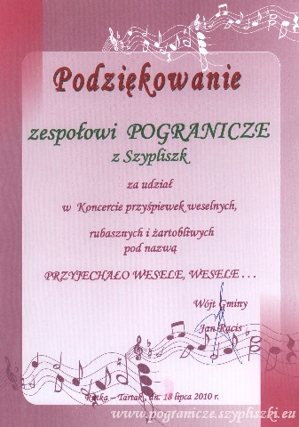 Pogranicze na weselu ludowym w Rutce Tartak-18.07.2010