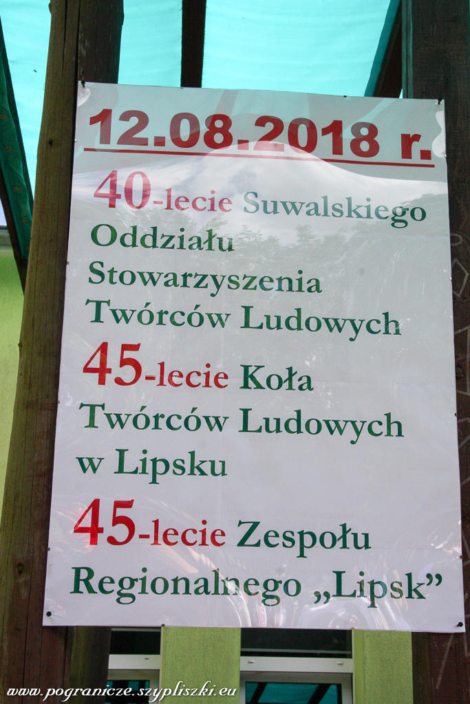 Jubileusz 40-lecia Suwalskiego Oddziau
                            Stowarzyszenia Twrcw Ludowych, oraz
                            45-lecia Zespou Regionalnego „Lipsk” w
                            Lipsku. 12 sierpnia 2018