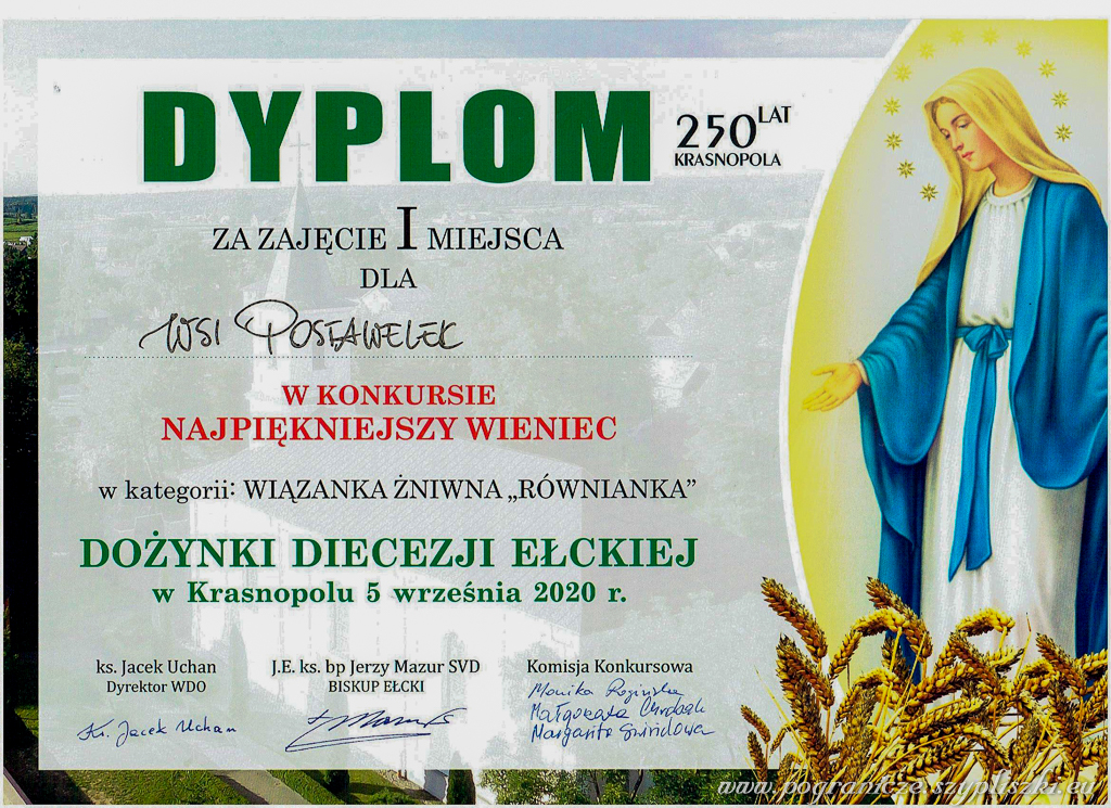 Dożynki diecezji ełckiej w Krasnopolu 5
                            września 2020 r.
